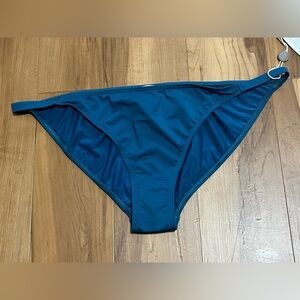 ASCENO Luxe Teal Bikini Bottom XL Minimalist Resort Swim NWT